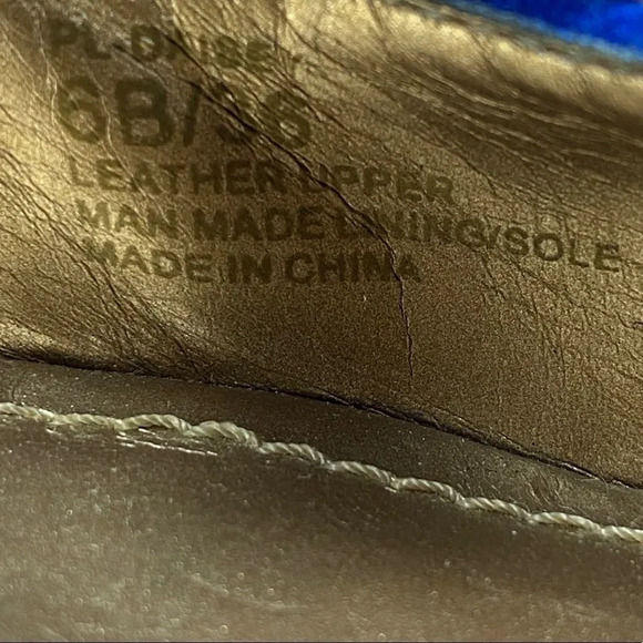 Bcbgeneration shoe heels Pump‎ Womens 6 B Blue Suede Pointed Toe Kitten Heels - Picture 11 of 13